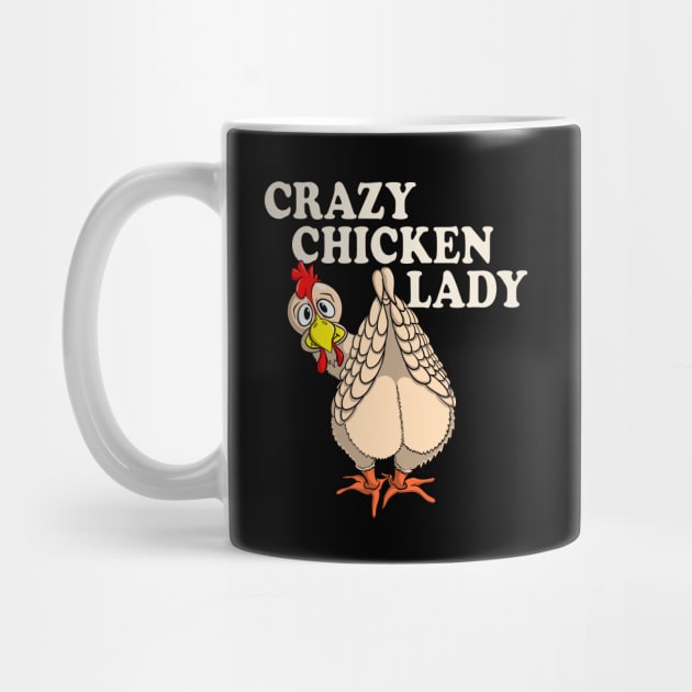 Funny Chicken Shirt CRAZY CHICKEN LADY by ScottyGaaDo